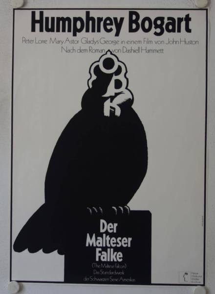 The Maltese Falcon re-release german movie poster